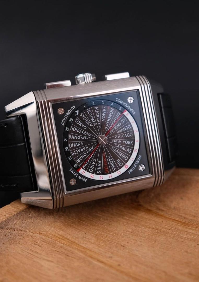 Jaeger-LeCoultre Squadra World Chronograph 702 T 470 Boîte + Papiers d'origine – Image 6