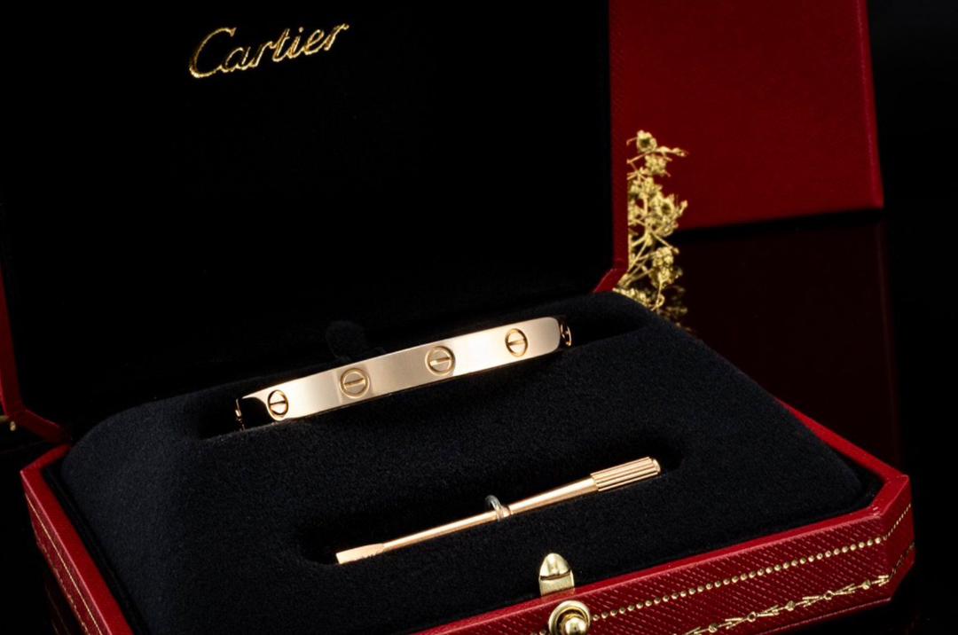 Bracelet Cartier Love Classic en or rose 18 carats, taille 16 – Image 3