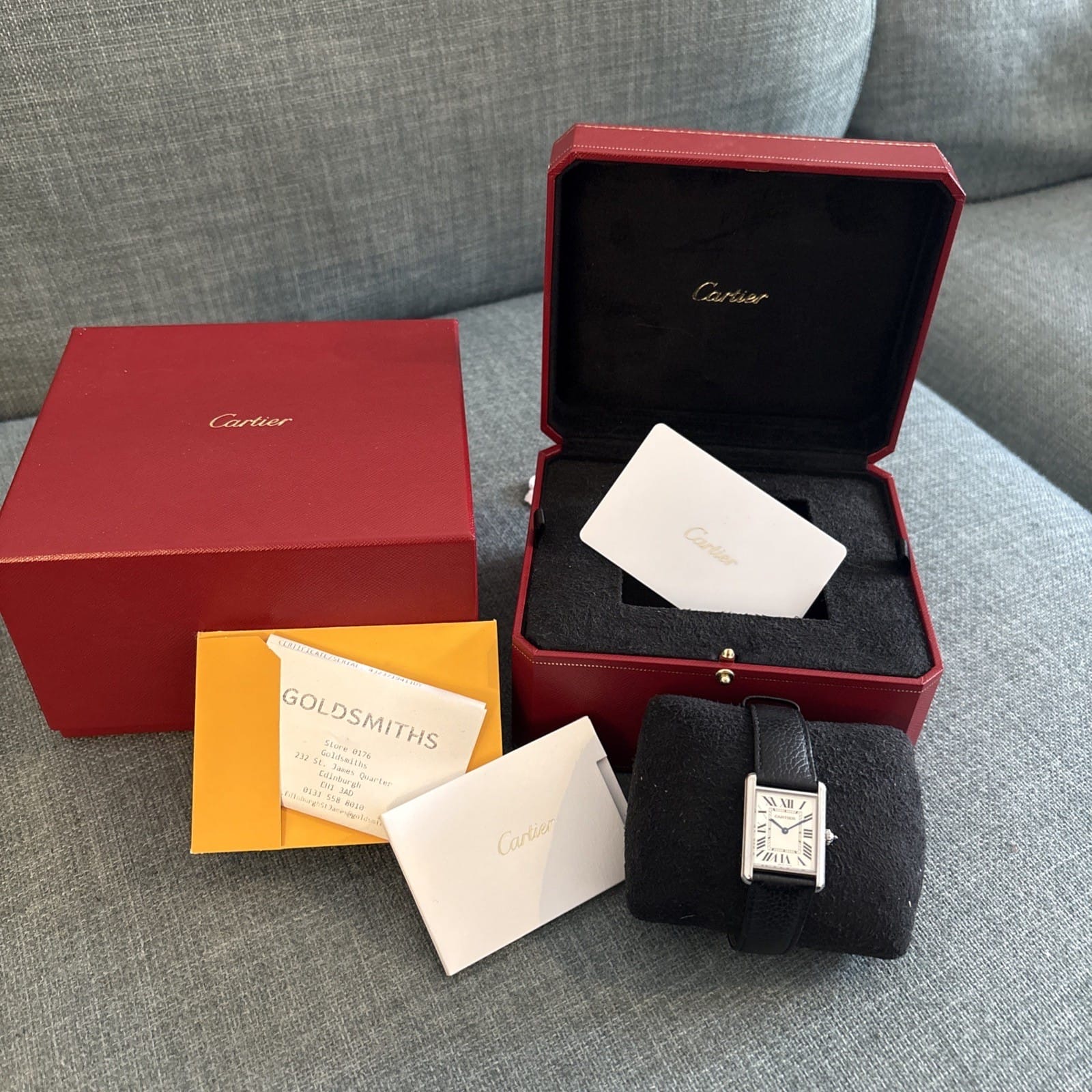Cartier Tank Must Large | Réf. WSTA0041 | Ensemble complet | Excellent état.