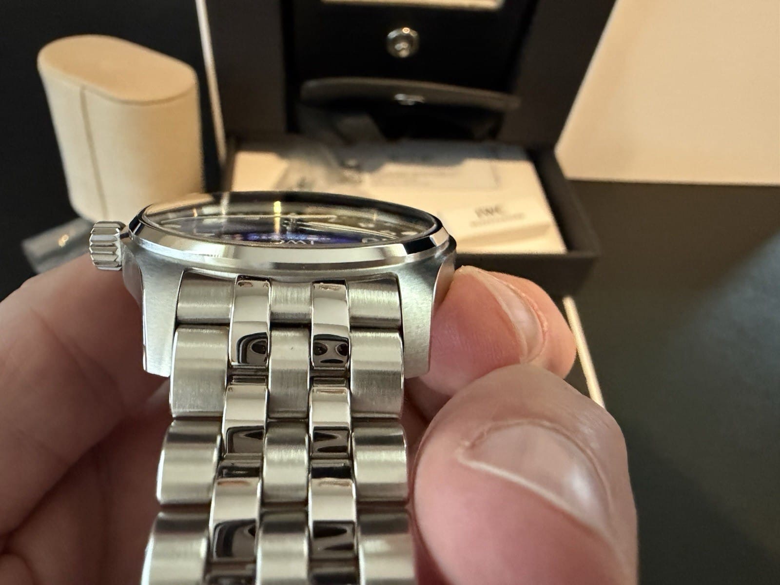 Montre d'aviateur IWC Mark XX cadran bleu - IW328204 - B&P - Excellent état – Image 3