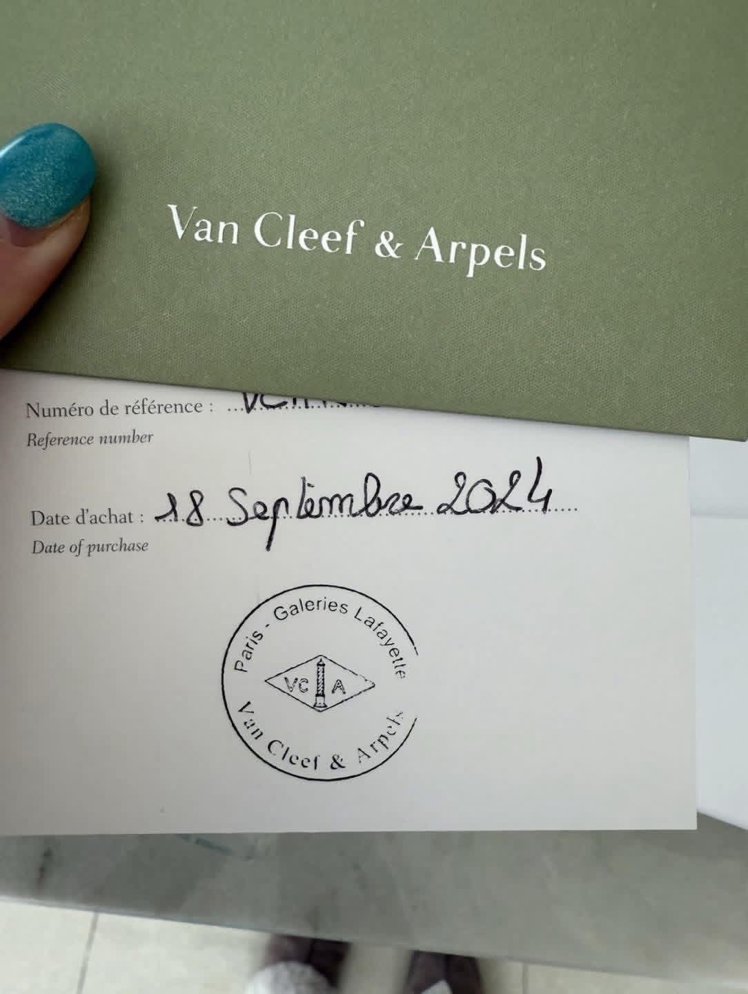 Pendentif Van Cleef & Arpels Vintage Alhambra Agate Or Jaune 750 Coffret – Image 14