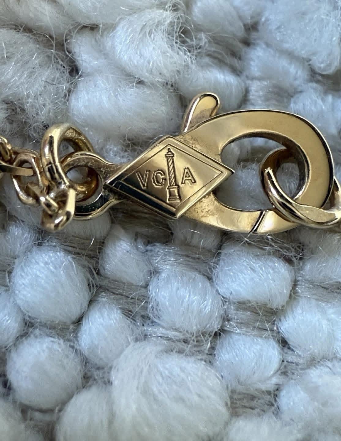 Pendentif Van Cleef & Arpels Vintage Alhambra Agate Or Jaune 750 Coffret – Image 21