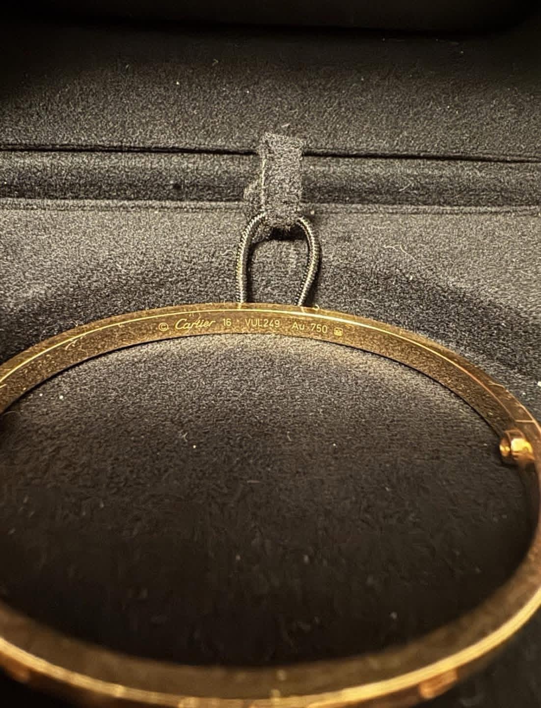 Bracelet Cartier LOVE (petit) Or rose Taille 16 – Image 10