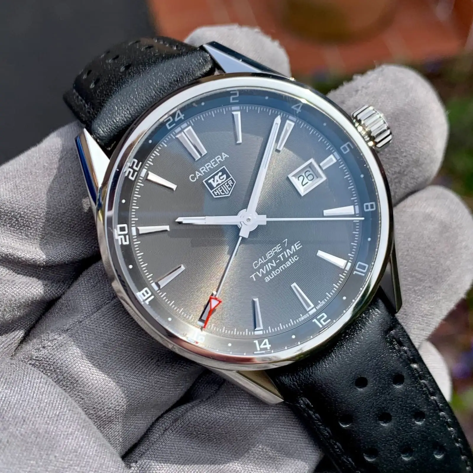 Montre TAG Heuer Carrera Twin-Time Calibre 7 Automatique WAR2012-1 - Boîte et papiers – Image 18
