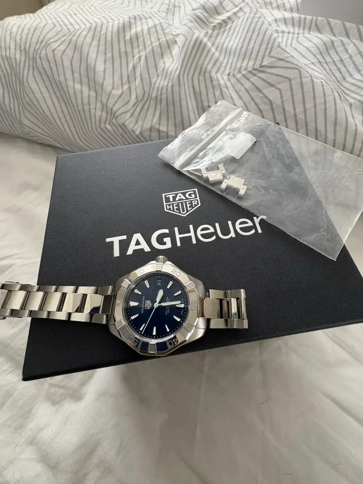 Montre Tag Heuer Solar Graph Aquaracer pour femme, cadran bleu – Image 3
