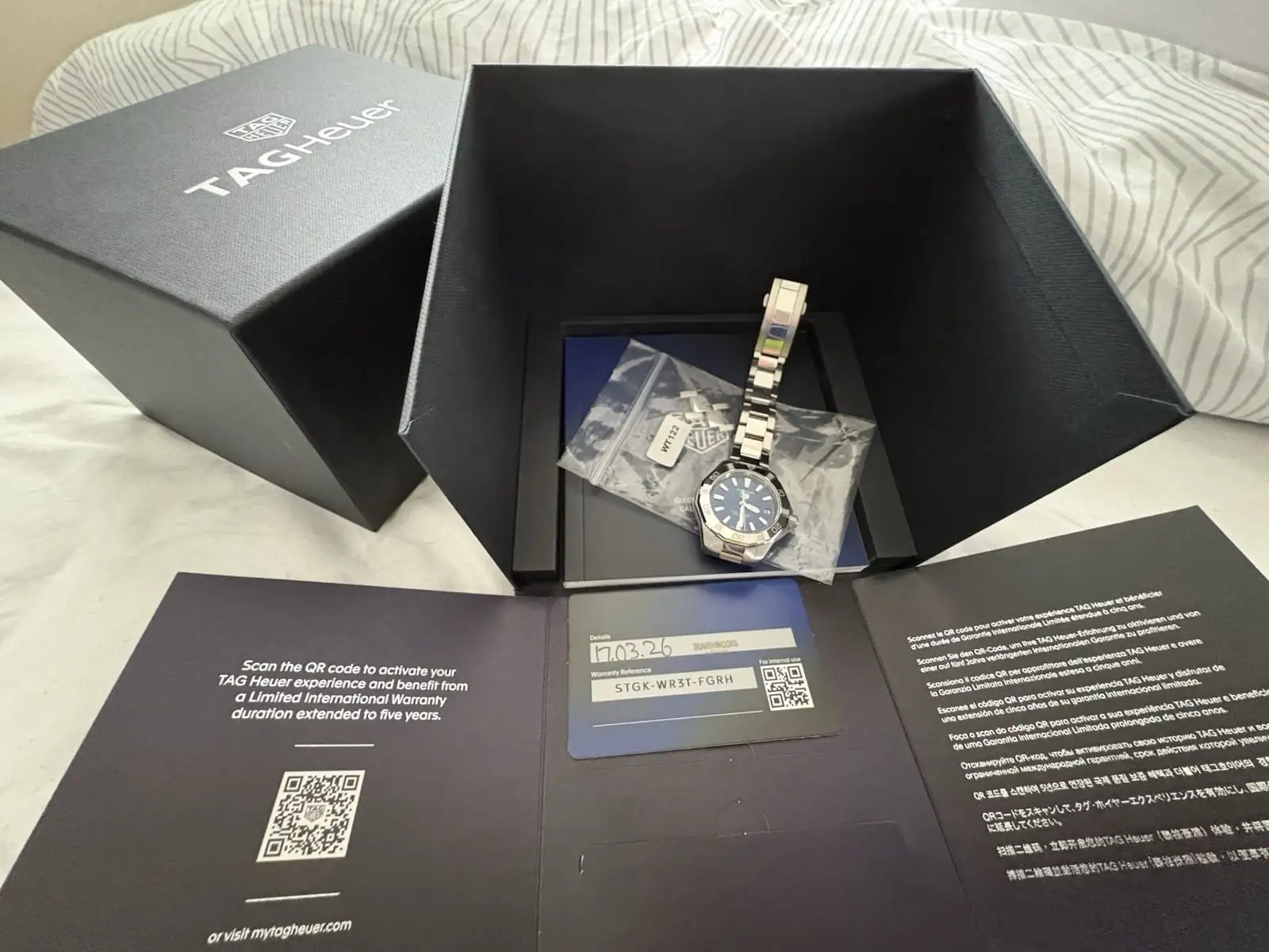 Montre Tag Heuer Solar Graph Aquaracer pour femme, cadran bleu – Image 8