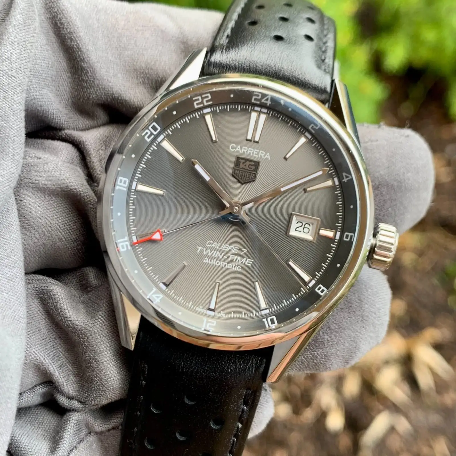 Montre TAG Heuer Carrera Twin-Time Calibre 7 Automatique WAR2012-1 - Boîte et papiers – Image 5
