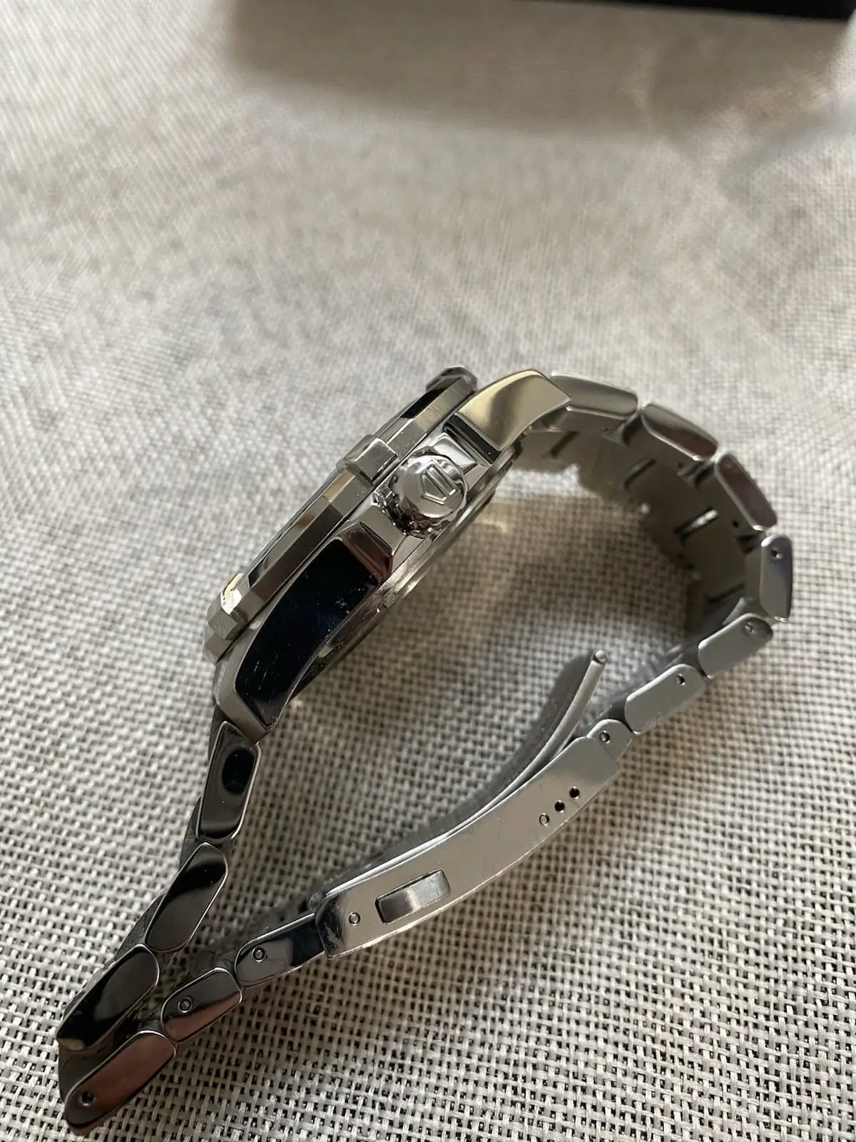 Tag Heuer Aquaracer Calibre 5, 43 mm, cadran blanc, acier inoxydable, WAY2013.BA0927 – Image 6