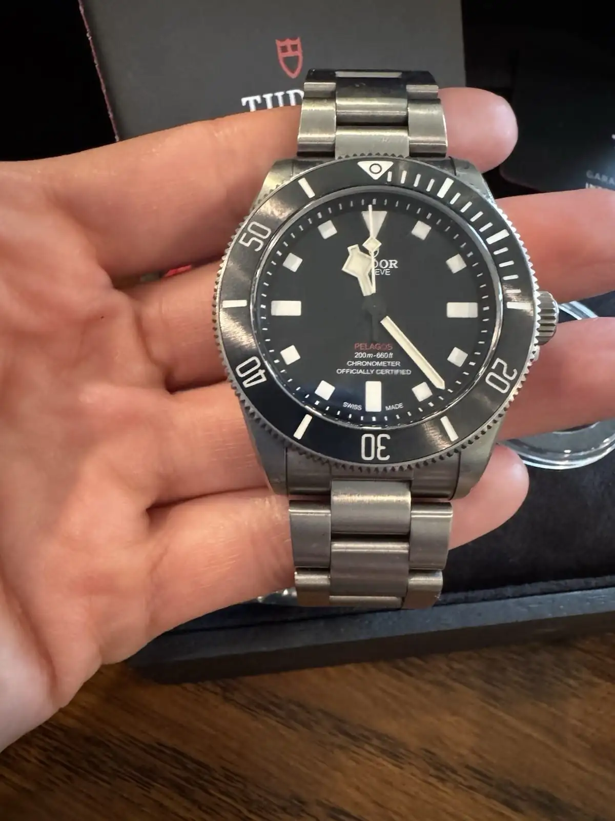 Montre TUDOR Pelagos 39 mm en titane, automatique, cadran noir, référence 25407N (2024) – Image 4