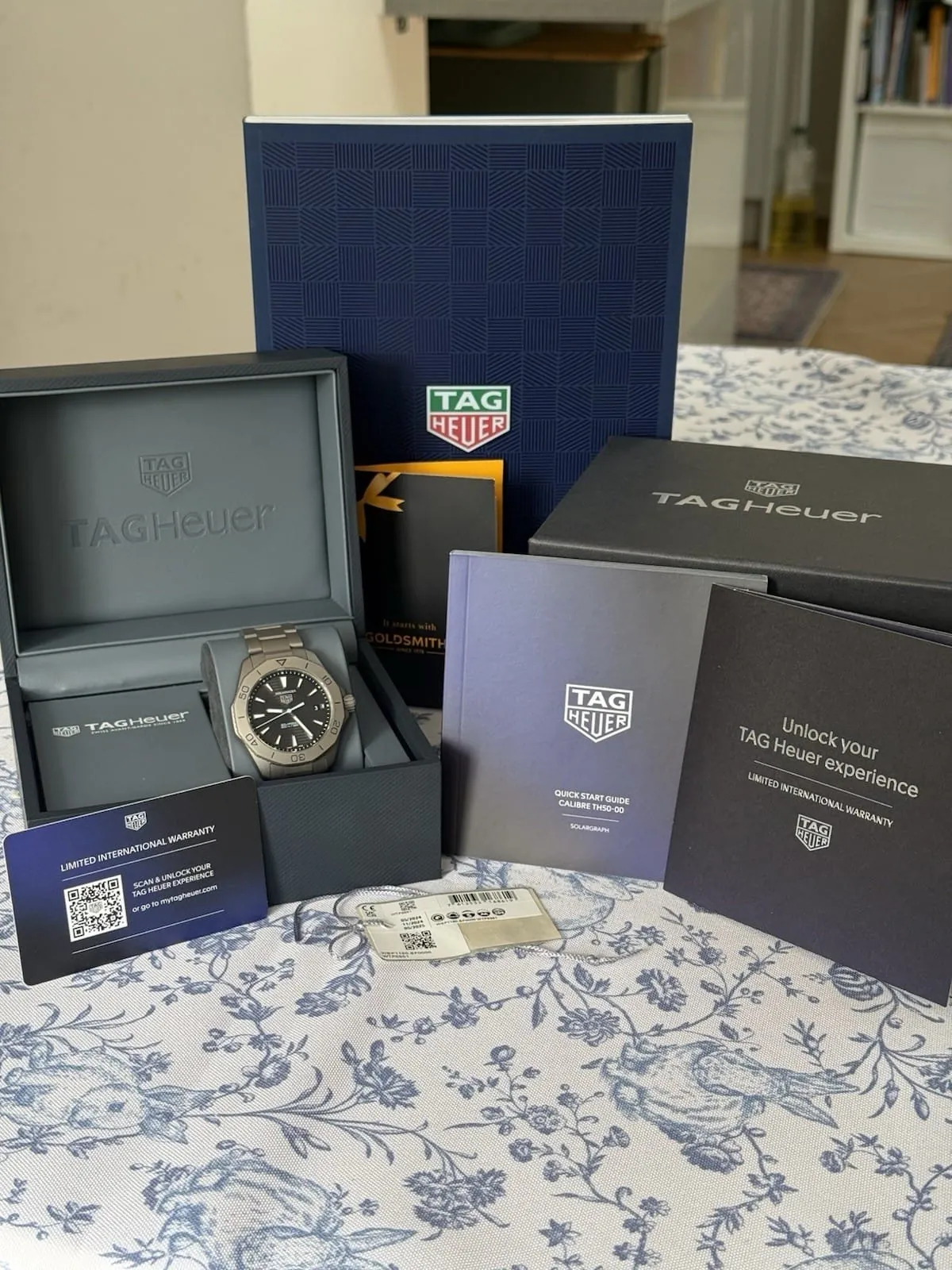 TAG HEUER Aquaracer Titanium 200 Solargraph WBP1180.BF0000 Boîte complète, papiers 2023 – Image 10