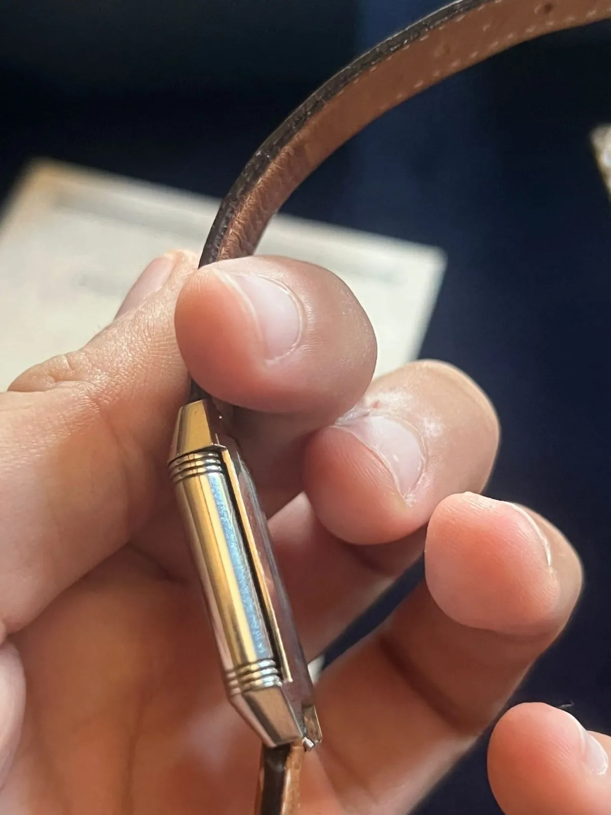 Coffret complet Jaeger-LeCoultre Reverso 260808 : bracelet en acier inoxydable, bracelet et fermoir Jaeger – Image 9