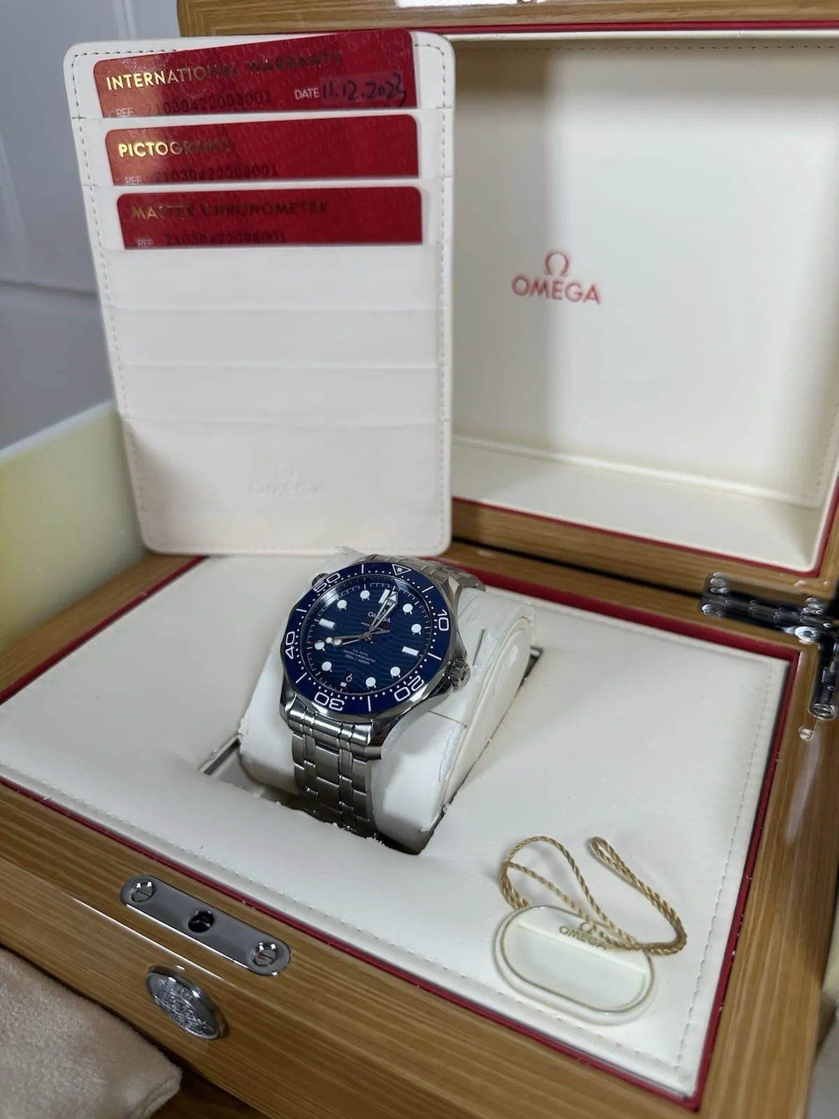 Omega Seamaster 300M Bleue | 210.30.42.20.03.001 | 2023 | Boîte, papiers, étiquette volante – Image 2