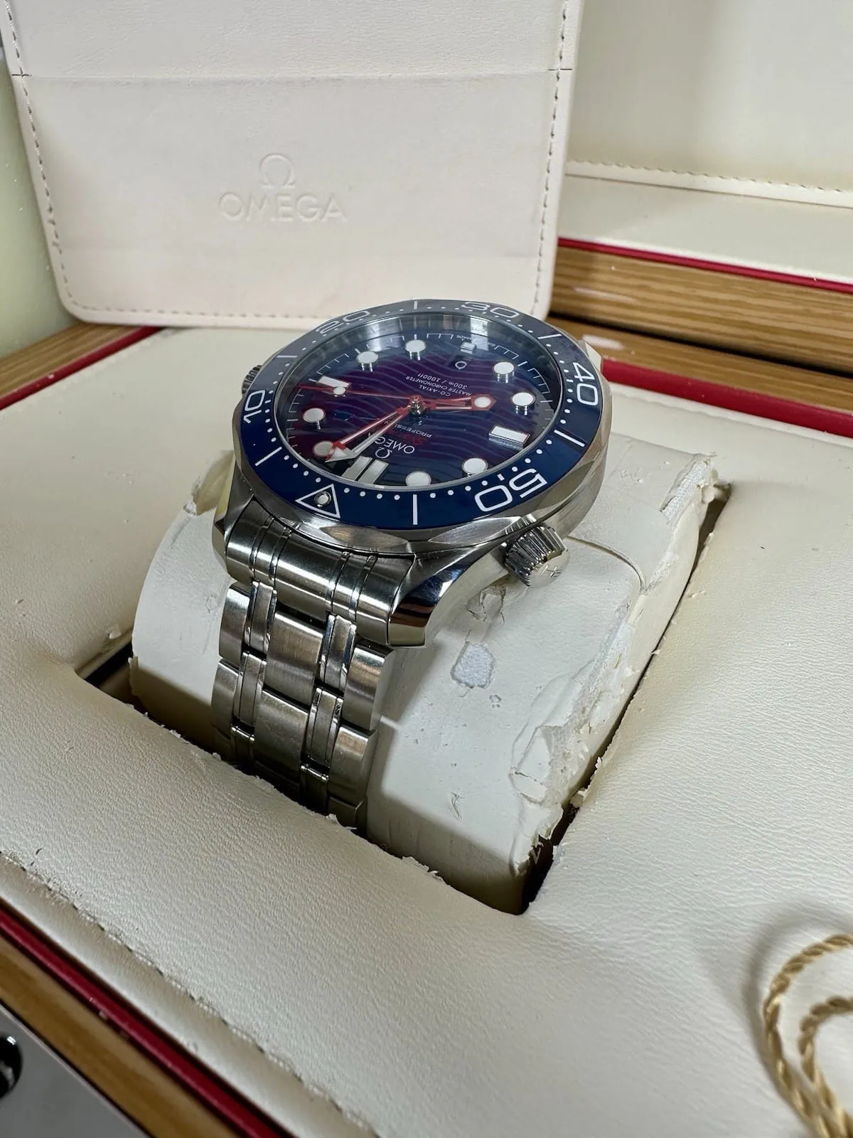 Omega Seamaster 300M Bleue | 210.30.42.20.03.001 | 2023 | Boîte, papiers, étiquette volante – Image 3