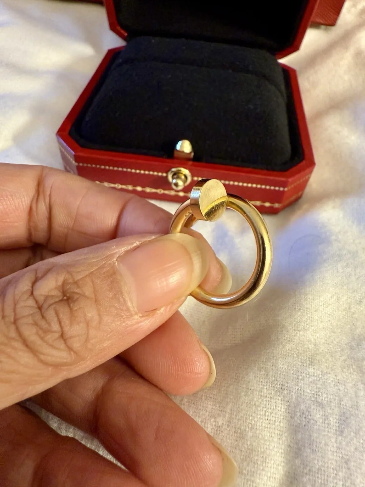 Bague Cartier , JUSTE UN CLOU modèle classique, 100 % authentique. Or jaune, taille 49. – Image 3