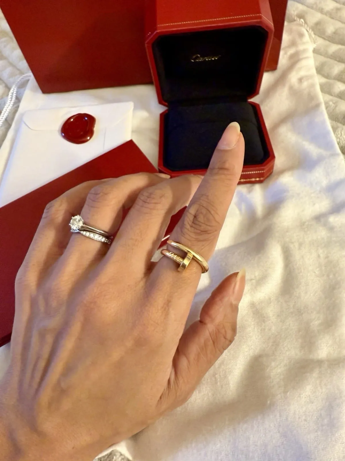 Bague Cartier , JUSTE UN CLOU modèle classique, 100 % authentique. Or jaune, taille 49. – Image 12