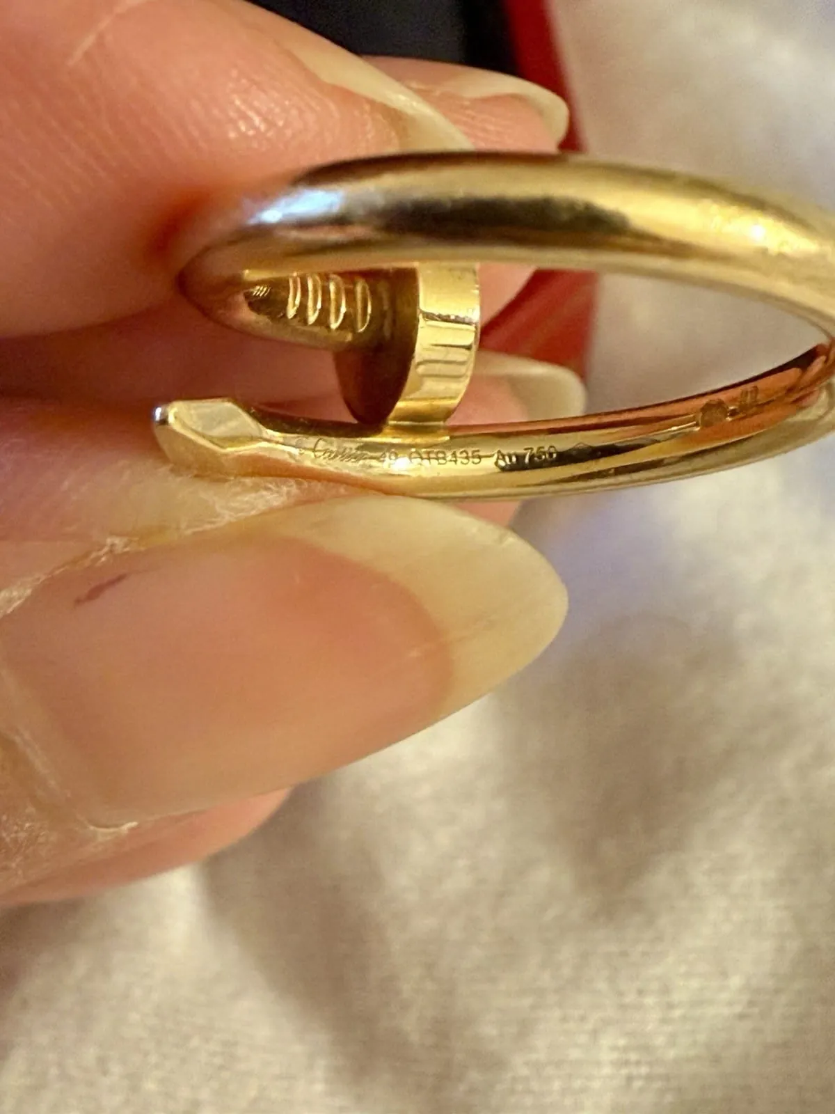 Bague Cartier , JUSTE UN CLOU modèle classique, 100 % authentique. Or jaune, taille 49. – Image 8