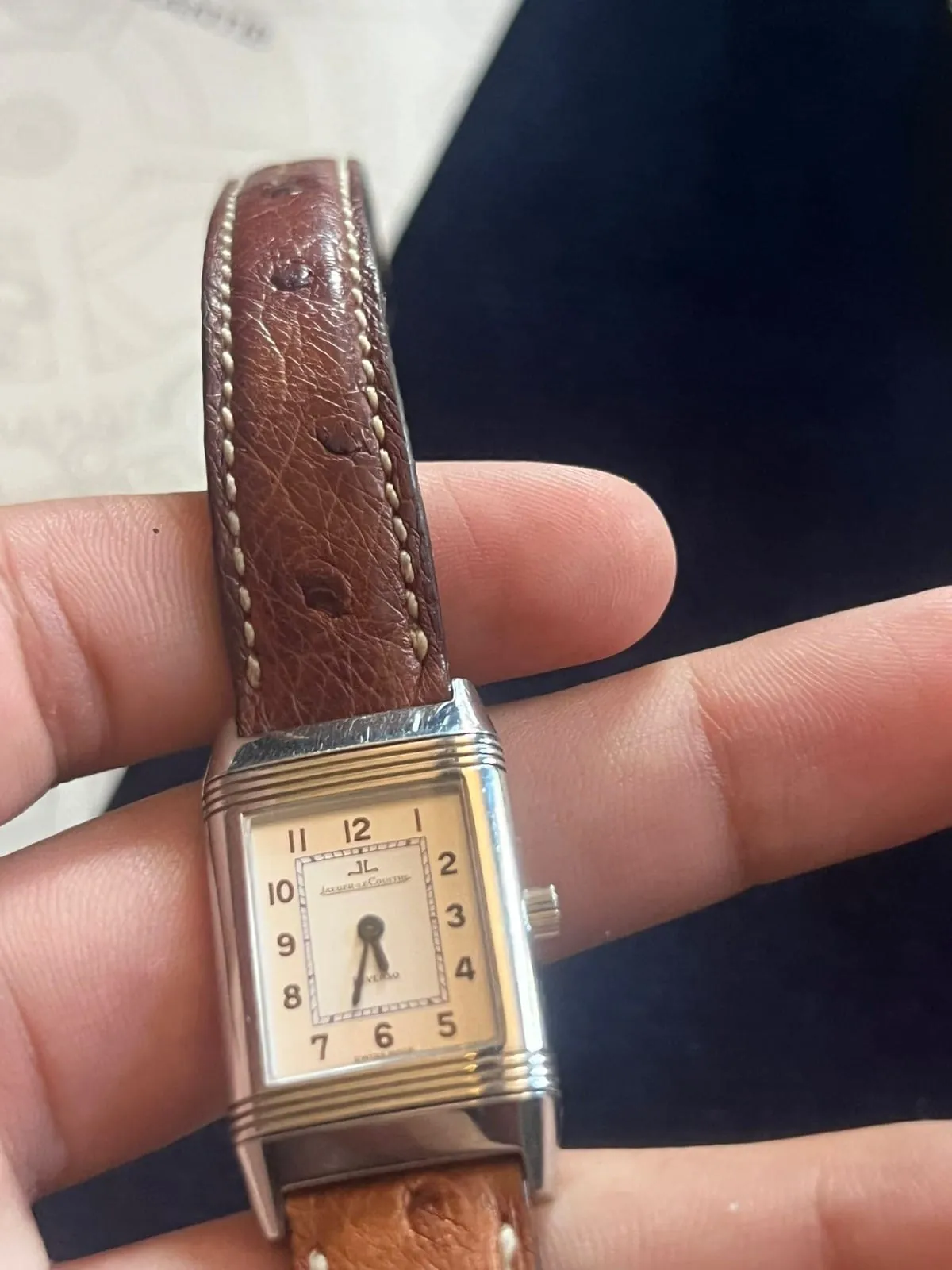 Coffret complet Jaeger-LeCoultre Reverso 260808 : bracelet en acier inoxydable, bracelet et fermoir Jaeger – Image 5
