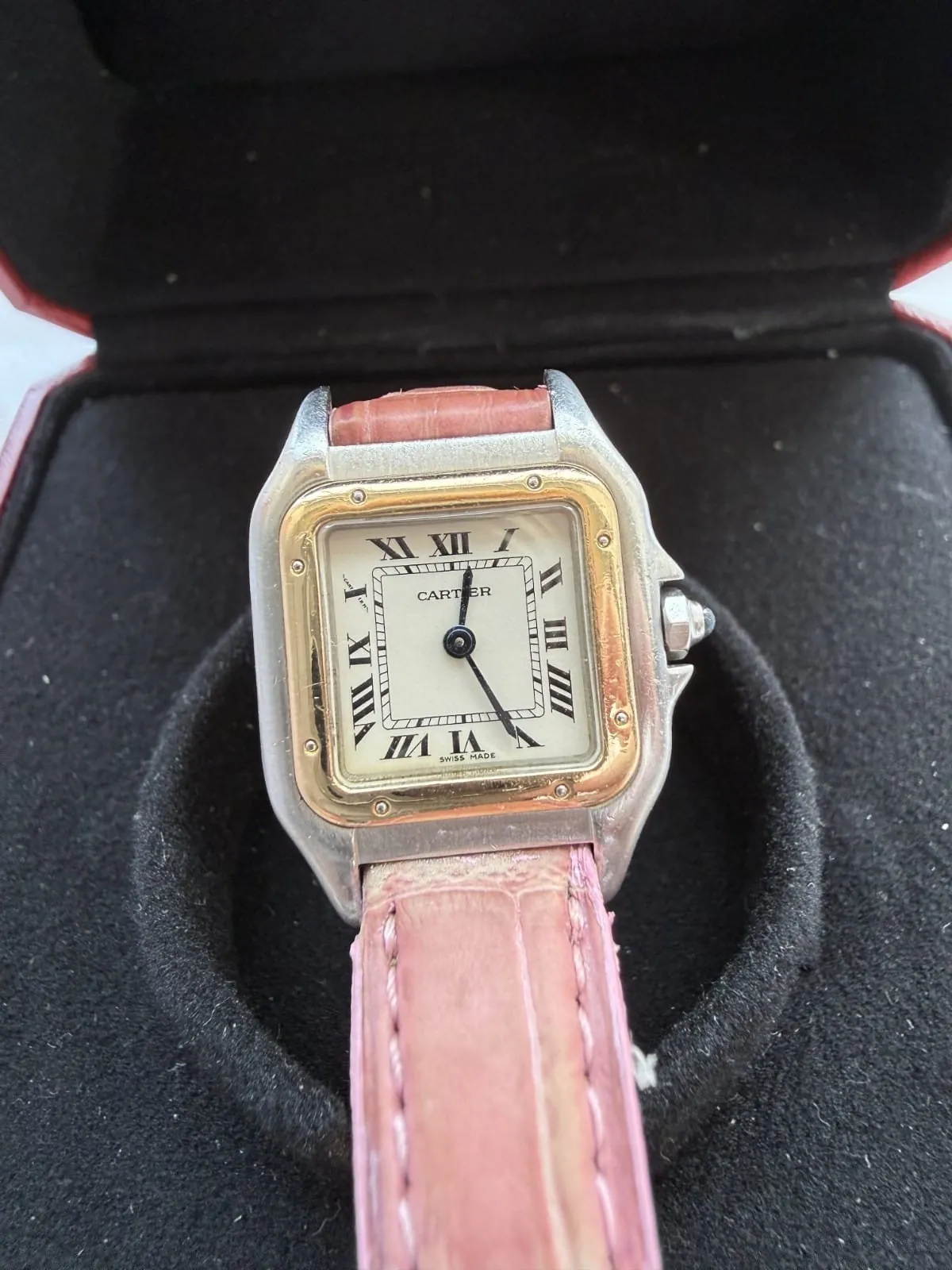 Montre Cartier Panthère pour femme - Or 18 carats et acier - Coffret complet – Image 3