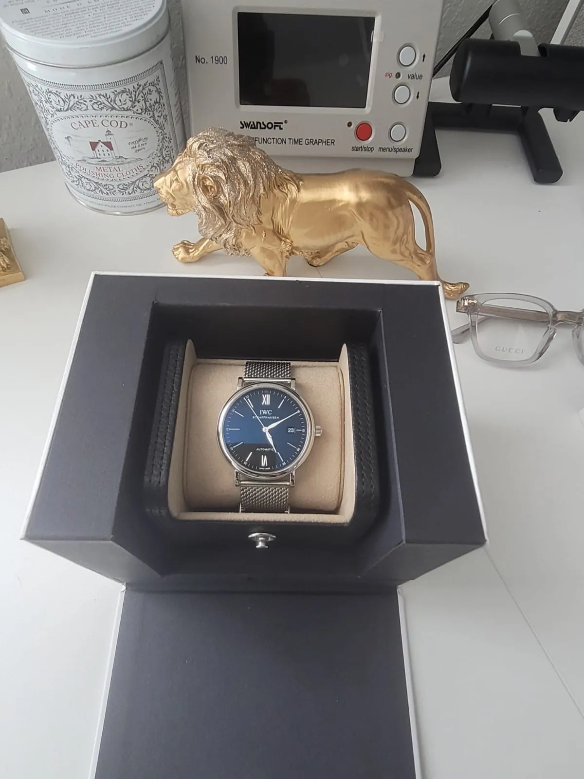 Montre IWC Portofino Automatique IW356506 Cadran Bleu 40 mm Ensemble Complet Carte de Garantie 2021 – Image 2